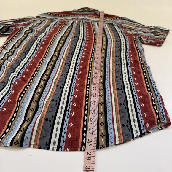 Pacsun Short Sleeve Collared‎ Shirt Mens Tribal Casino Southwestern Size Medium - Picture 5 of 7